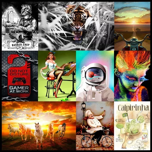Adquira o Pack de Artes para Quadros Decorativos com mais de 10.000 imagens exclusivas em alta resolução. Perfeito para personalizar e comercializar.