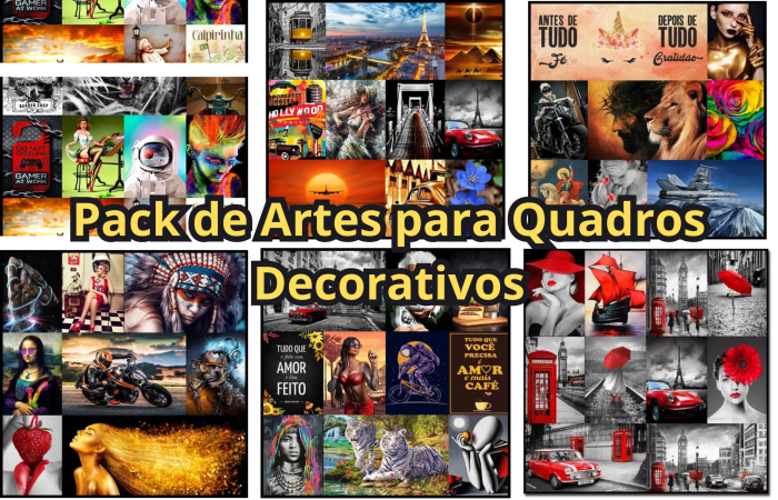 Pack de Artes para Quadros Decorativos (Básico)